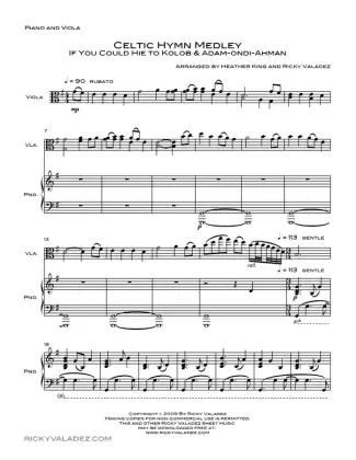 If You Could Hie to Kolob sheet music for Piano and Viola, page 1